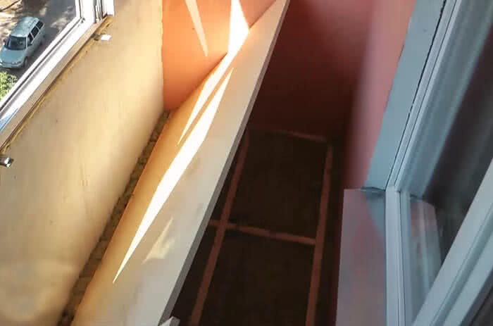Поднятие уровня пола на балконе