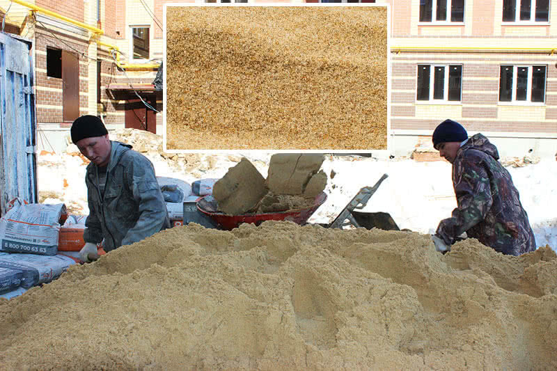 Применение песка с различным размером зерен